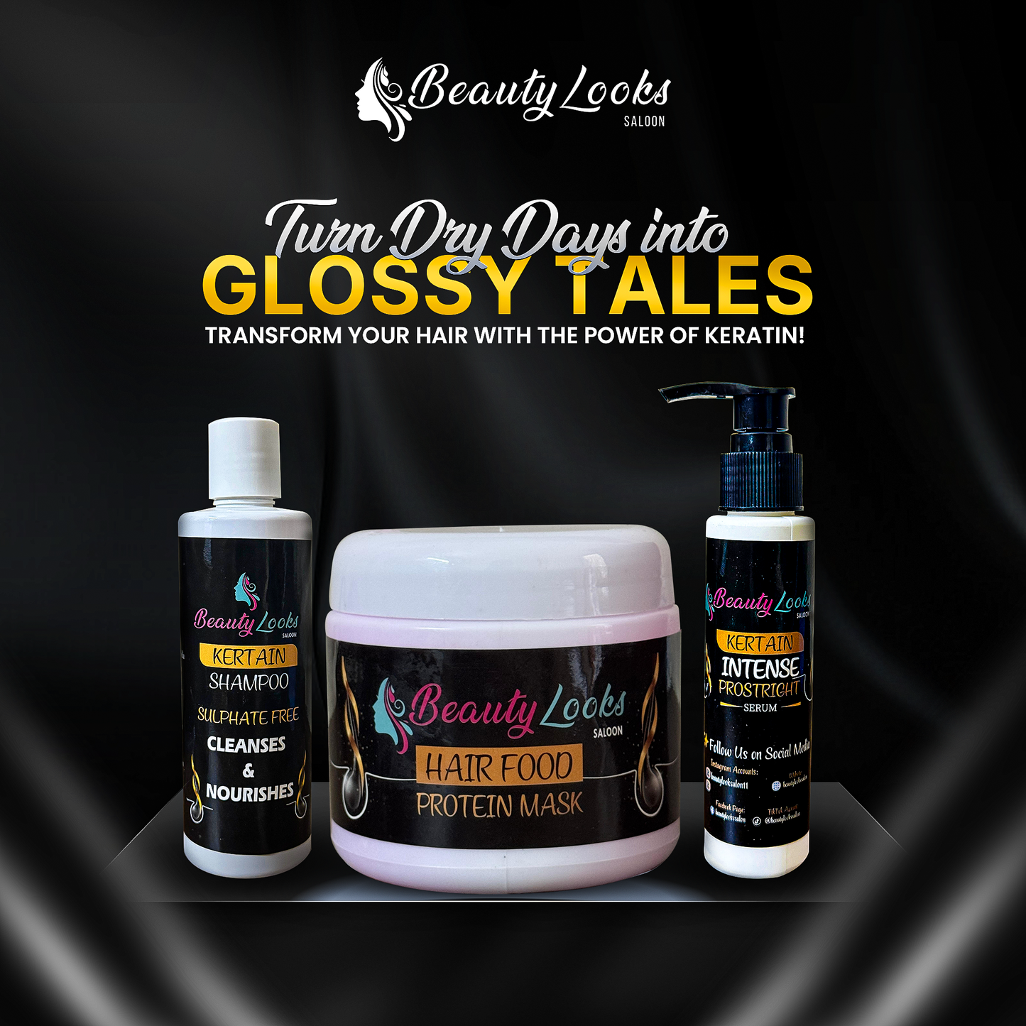 Jumbo Hair Care Kit – Shampoo, Mask, Serum